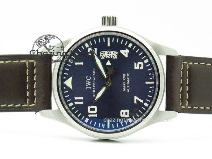MIROTIME 0410 Mark XVII Le Petit Prince MK Maker 1:1 Best Edition SS Blue Dial A2892 On Brown Leather Strap GoodFit 7379